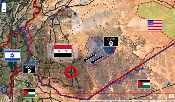 خريطة محدثة تظهر الجيب الداعشي بالصحراء السورية - سبوتنيك عربي