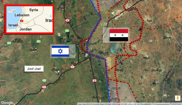 خريطة معبر القنيطرة - سبوتنيك عربي