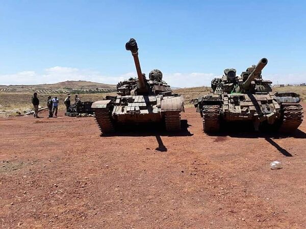 مدرعات سلمتها الفصائل المسلحة في الجنوب للجيش السوري - سبوتنيك عربي