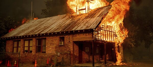 حريق بالقرب من ريدينغ، كاليفورنيا 28 يوليو/ تموز 2018 - سبوتنيك عربي