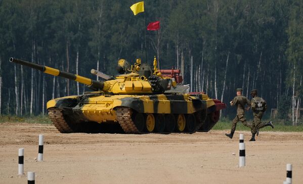 مسابقة بياتلون الدبابات - 2018 في حقل ألابينو العسكري - سبوتنيك عربي