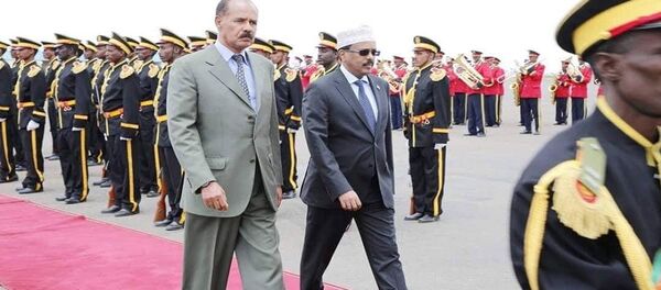 الرئيس الإريتري أسايس أفورقي يستقبل الرئيس الصومالي محمد عبد الله محمد في أسمره - سبوتنيك عربي