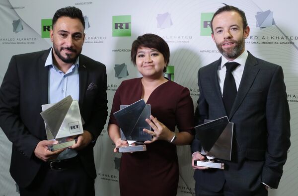 حفل توزيع جائزة الصحفي خالد الخطيب الدولية - سبوتنيك عربي