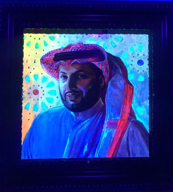  لوحة فنية لتركي آل الشيخ  - سبوتنيك عربي