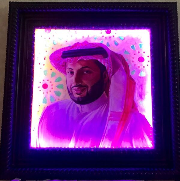  لوحة فنية لتركي آل الشيخ  - سبوتنيك عربي