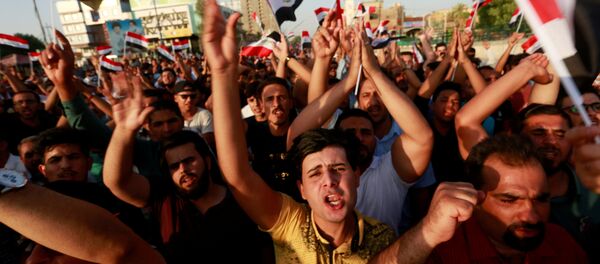 احتجاجات في النجف، العراق 27 يوليو/ تموز  2018 - سبوتنيك عربي