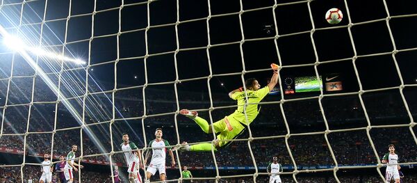 مباراة برشلونة وألافيس في الدوري الإسباني 2018 - سبوتنيك عربي