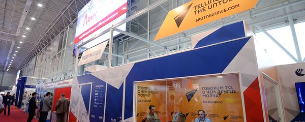 افتتاح منتدى آرميا 2018 (الجيش 2018 العسكري الدولي الرابع في كوبينكا بضواحي موسكو - وكالة روسيا سيغودنيا و سبوتنيك حاضرة في المنتدى - سبوتنيك عربي