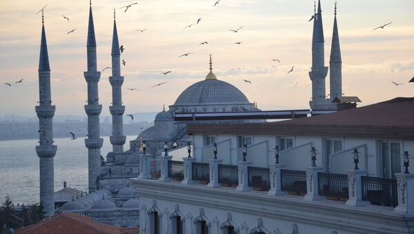 جامع السلطان أحمد (أو الجامع الأزرق) في اسطنبول، تركيا - سبوتنيك عربي