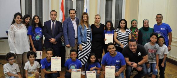 الأطفال المصريين الذين شاركوا في معسكر جونيوك الأطفال المصريين الذين شاركوا في معسكر جونيوك - سبوتنيك عربي