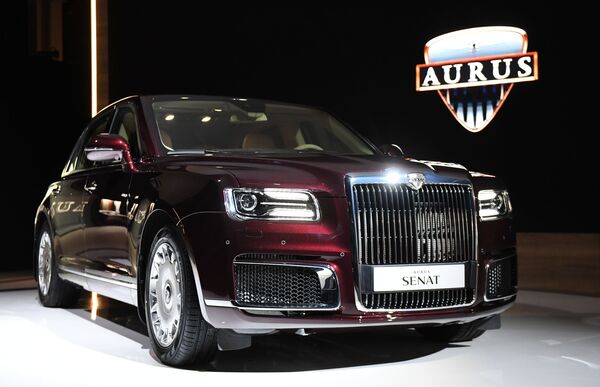 السيارات الروسية أوروس سينتا (Aurus Senat) في معرض موسكو الدولي للسيارات 2018 السيارات الروسية أوروس سينتا (Aurus Senat) في معرض موسكو الدولي للسيارات 2018 - سبوتنيك عربي