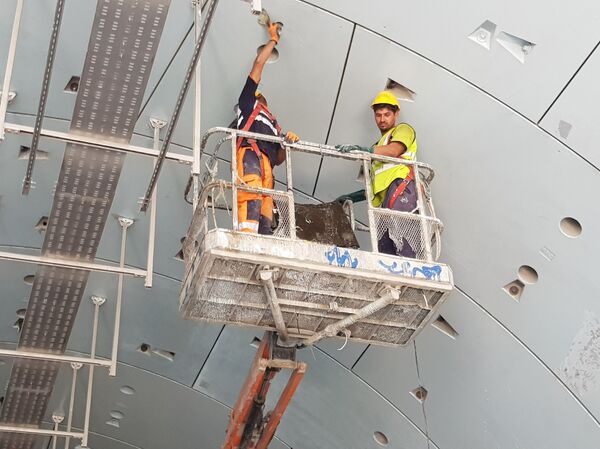 أعمال تنفيذ أنفاق قناة السويس - سبوتنيك عربي