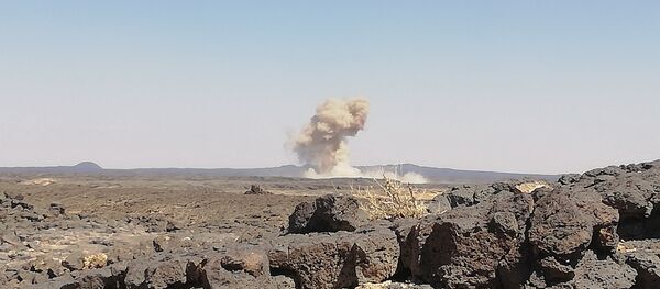 مدفعية الجيش السوري تزلزل داعش في كيلومتراته الأخيرة ببادية السويداء - سبوتنيك عربي