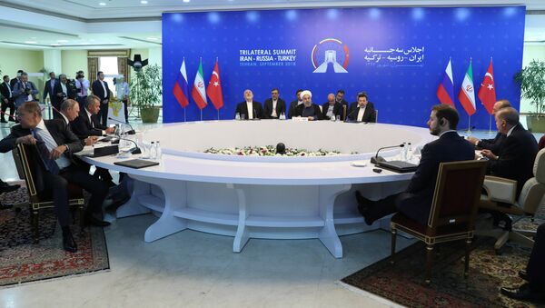 القمة الثلاثية لروسيا وإيران وتركيا في طهران - سبوتنيك عربي
