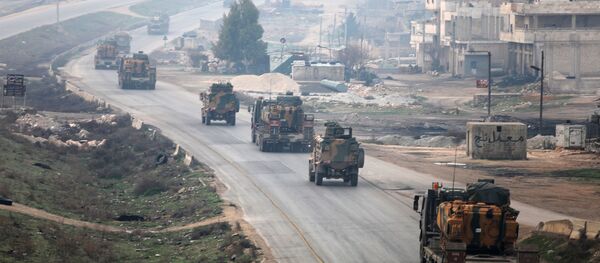 عسكريون أتراك يدخلون محافظة ادلب السورية (صورة ارشيفية) - سبوتنيك عربي