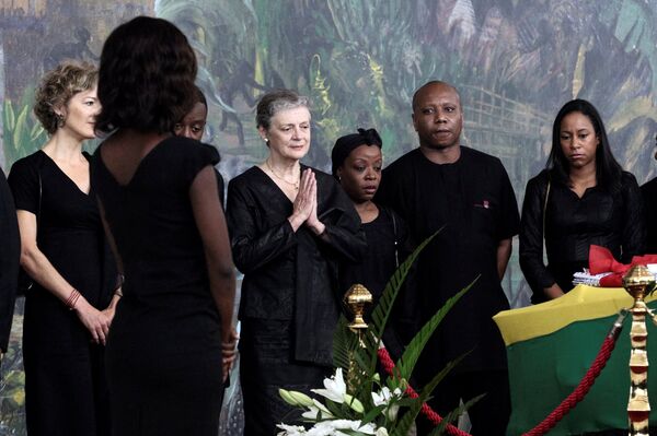 كبار الشخصيات يقدمون احترامهم للأمين العام السابق للأمم المتحدة، كوفي عنان، قبل جنازته الرسمية في أكرا - سبوتنيك عربي