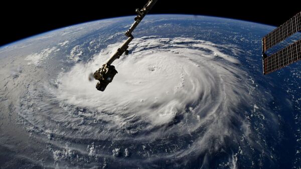 إعصار فلورنس من تصوير وكالة ناسا الأمريكية - سبوتنيك عربي