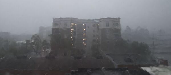 إعصار فلورنس في ويلمنغتون، ولاية نورث كارولينا (كارولينا الشمالية)، الولايات المتحدة 14 سبتمبر/ أيلول 2018 - سبوتنيك عربي