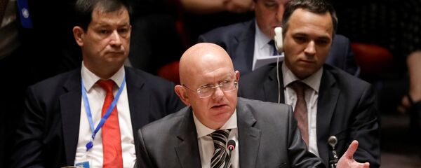 مندوب روسيا الدائم في مجلس الأمن فاسيلي نيبينزيا - سبوتنيك عربي