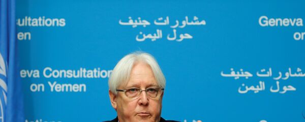 مبعوث الأمم المتحدة إلى اليمن، مارتن غريفيث، في جينيف،  8 سبتمبر/ أيلول 2018 - سبوتنيك عربي