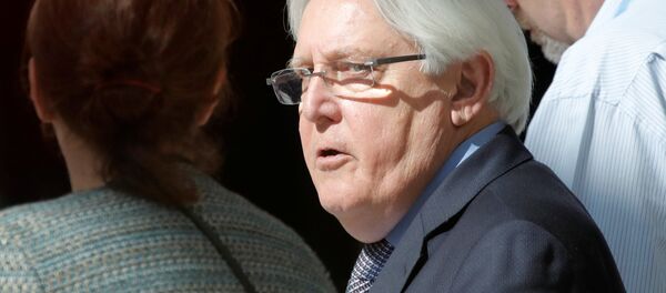 مبعوث الأمم المتحدة إلى اليمن، مارتن غريفيث، في جينيف، 7 سبتمبر/ أيلول 2018 - سبوتنيك عربي