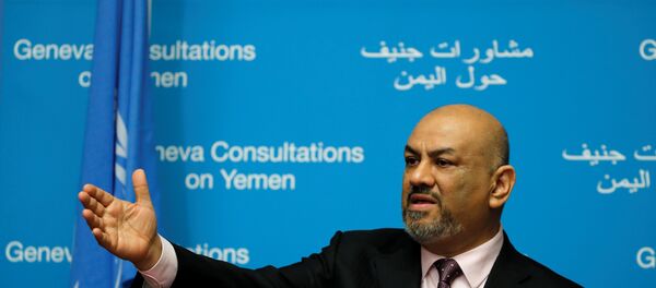 وزير الخارجية اليمنية، خالد اليمني، في جينيف، 8 سبتمبر/ أيلول 2018 وزير الخارجية اليمنية، خالد اليمني، في جينيف، 8 سبتمبر/ أيلول 2018 - سبوتنيك عربي