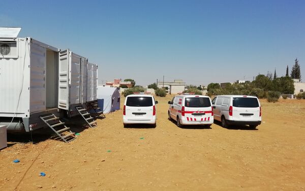 مشاف ميدانية متطورة تؤازر الأعمال القتالية في ريف حماة، سوريا - سبوتنيك عربي