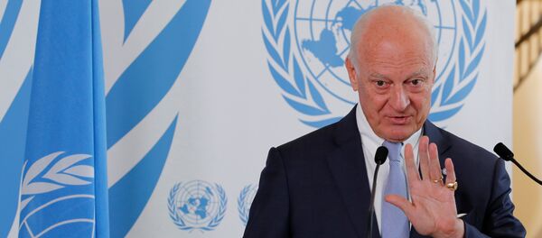 مبعوث الأمم المتحدة إلى سوريا ستيفان دي ميستورا، 4 سبتمبر/ أيلول 2018 مبعوث الأمم المتحدة إلى سوريا ستيفان دي ميستورا، 4 سبتمبر/ أيلول 2018 - سبوتنيك عربي