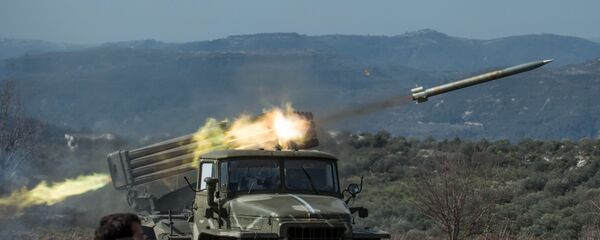 مدفعية الجيش السوري في ادلب (صورة ارشيفية) - سبوتنيك عربي