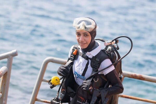 الغواصة السعودية مريم حامد فردوس  - سبوتنيك عربي