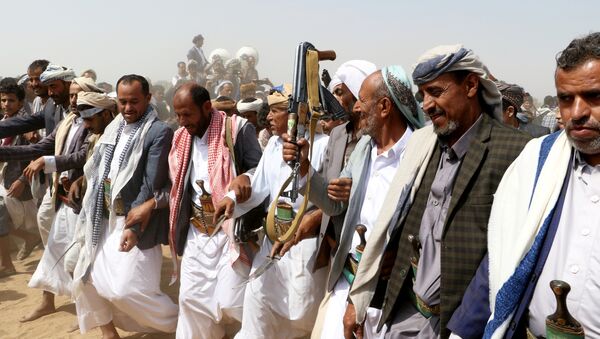 الحوثيون، جماعة أنصار الله، صنعاء، اليمن 29 أغسطس/ آب 2018 - سبوتنيك عربي