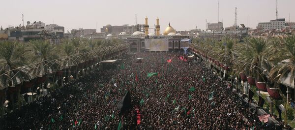 موكب عاشوراء في النجف العراقية - سبوتنيك عربي