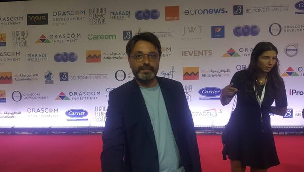 المخرج التونسي محمد بن عطية في مهرجان الجونة السينمائي - سبوتنيك عربي