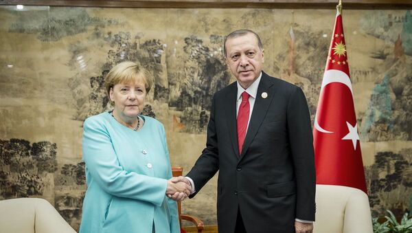 المستشارة الألمانية والرئيس التركي رجب طيب أردوغان - سبوتنيك عربي
