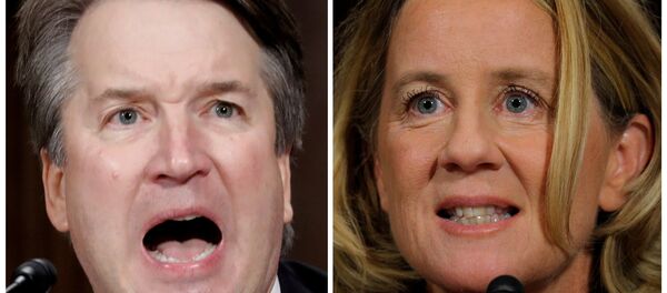 كريستين بلازي فورد ومرشح ترامب للمحكمة العليا بريت كافانو - سبوتنيك عربي