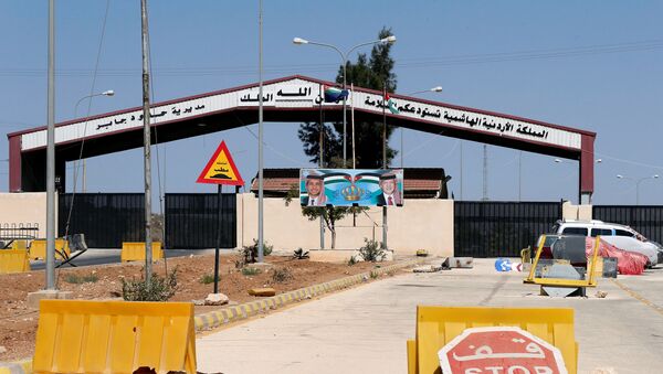 الحدود السورية الأردنية معبر جابر نصيب - سبوتنيك عربي