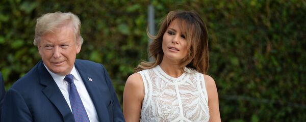 الرئيس الأمريكي دونالد ترامب وزوجته ميلانيا - سبوتنيك عربي