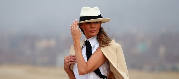 ميلانيا ترامب خلال زيارتها الأولى لمصر - سبوتنيك عربي