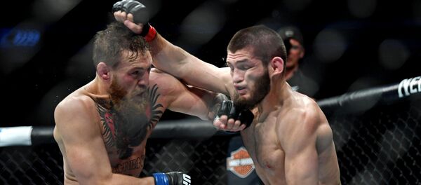 نزال كونور مكريغور ضد خبيب نورماغوميدوف في بطولة ufc 229، 7 أكتوبر/تشرين الأول 2018 نزال كونور مكريغور ضد خبيب نورماغوميدوف في بطولة ufc 229، 7 أكتوبر/تشرين الأول 2018 - سبوتنيك عربي