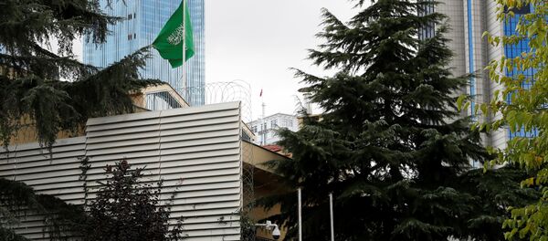 كاميرات الأمن عند مدخل القنصلية السعودية في إسطنبول - سبوتنيك عربي