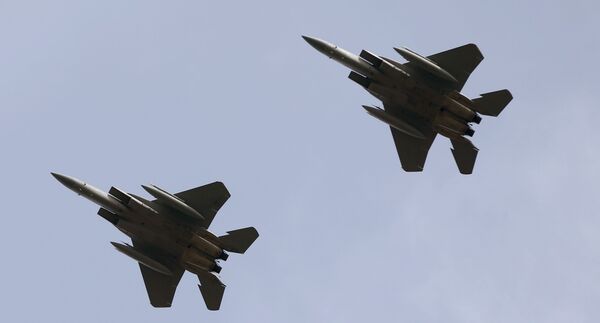 مقاتلتان أمريكيتان من طراز إف15إس إيغلز - سبوتنيك عربي