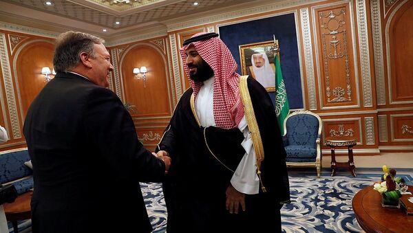 لقاء ولي العهد السعودي محمد بن سلمان مع وزير الخارجية الأمريكي مايك بومبيو - سبوتنيك عربي