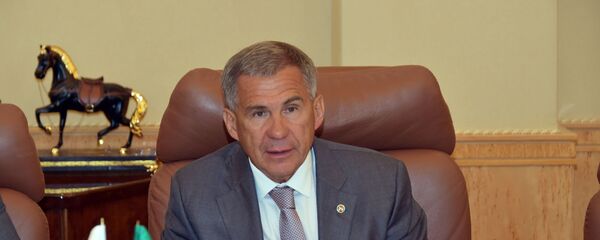 رئيس جمهورية تتارستان التابعة للاتحاد الفيدرالي الروسي رستم مينيخانوف - سبوتنيك عربي