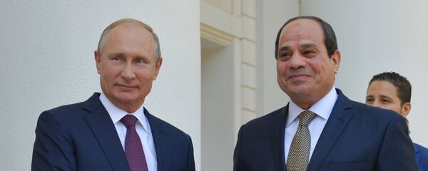 الرئيس الروسي فلاديمير بوتين والرئيس المصري عبد الفتاح السيسي - سبوتنيك عربي