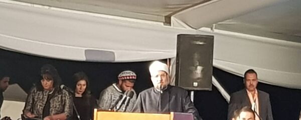 وزير الأوقاف المصري محمد مختار جمعة خلال كلمته في منتدى السلام العالمي في سانت كاترين في مصر، 18 أكتوبر/تشرين الأول 2018 - سبوتنيك عربي