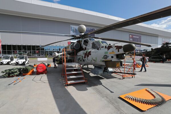 مروحية مي-28إن أ في معرض أرميا 2018 مروحية مي-28إن أ في معرض أرميا 2018 - سبوتنيك عربي