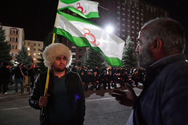 مظاهرات في ماغاس إنغوشيا  - سبوتنيك عربي