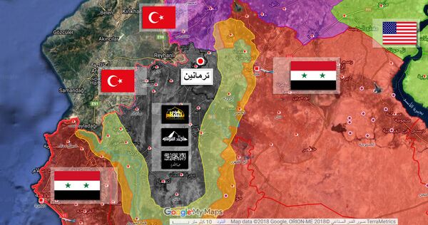 صورة قمر صناعي إدلب سوريا - سبوتنيك عربي