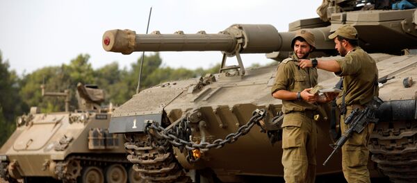 انتشار قوات الجيش الإسرائيلي على الحدود مع قطاع غزة، 18 أكتوبر/ تشرين الأول 2018 - سبوتنيك عربي