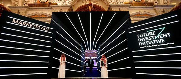 ولي العهد السعودي محمد بن سلمان، في مؤتمر مبادرة الاستثمار المستقبلي في الرياض، 23 أكتوبر/ تشرين الأول 2018 - سبوتنيك عربي